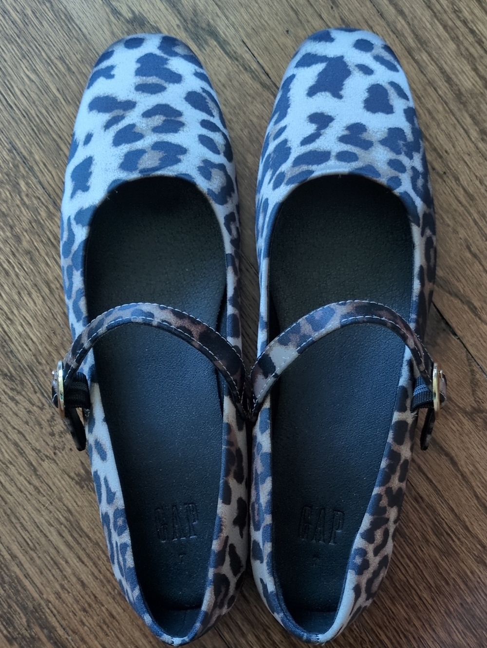 GAP Leopard Print Mary Jane Flats